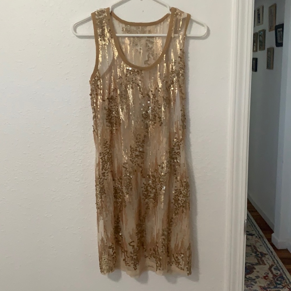 GOLD SPARKLE DRESS